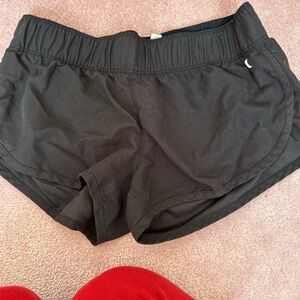 Hurley Black Athletic Shorts Lightweight Moisture-Wicking